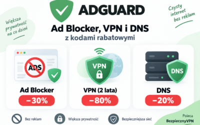 AdGuard: Ad Blocker, VPN i DNS z kodami rabatowymi